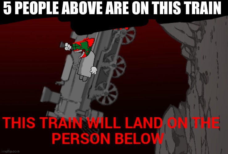 Dont mind if i do :troll: | 5 PEOPLE ABOVE ARE ON THIS TRAIN | made w/ Imgflip meme maker