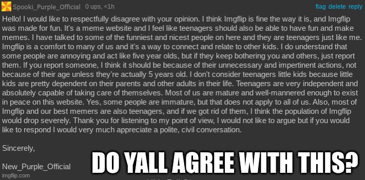 DO YALL AGREE WITH THIS? | made w/ Imgflip meme maker