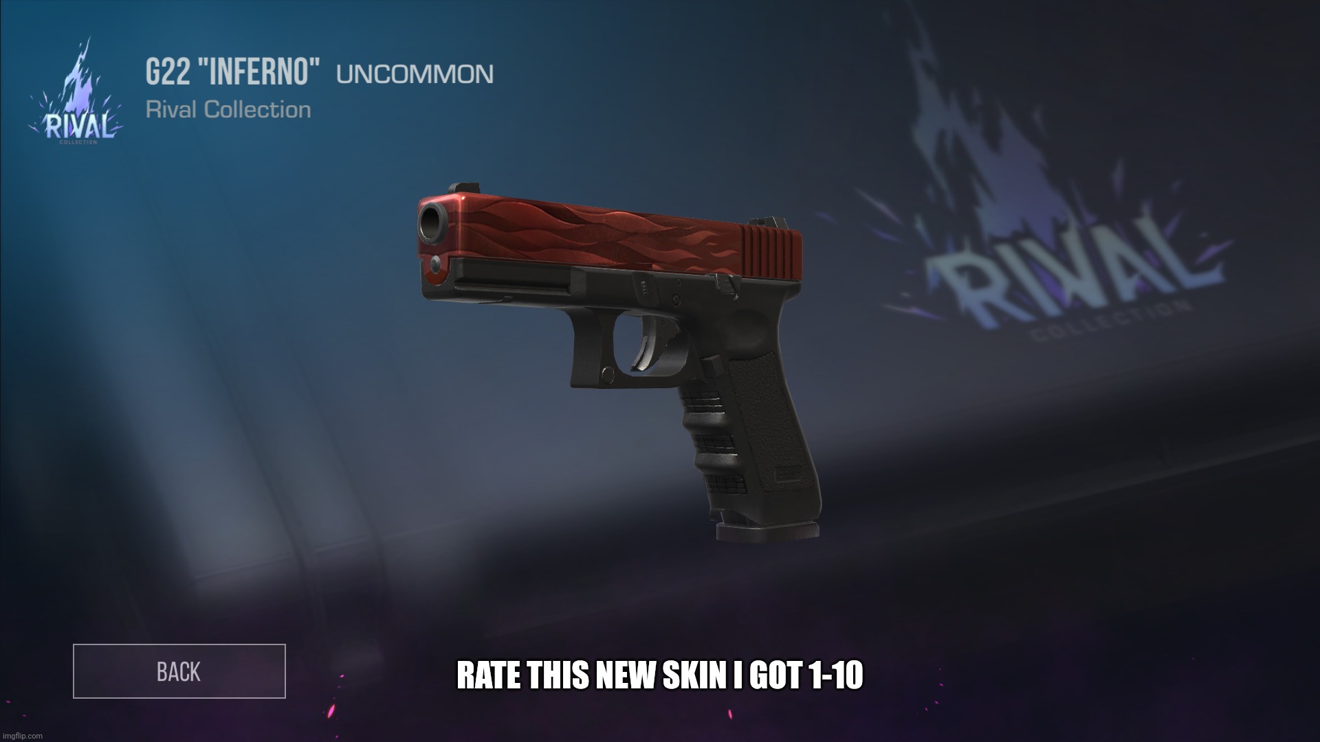 RATE THIS NEW SKIN I GOT 1-10 | made w/ Imgflip meme maker