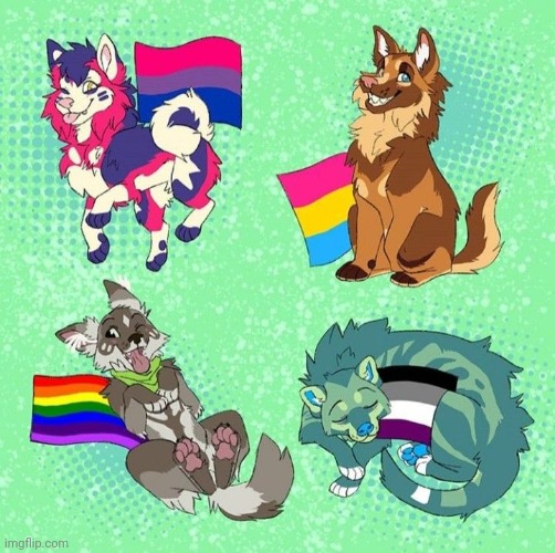 Got this from Google (I find this cute :3) | image tagged in furry,lgbtq,pride | made w/ Imgflip meme maker