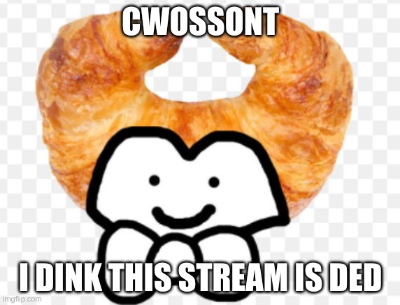 CwRosOnT. | CWOSSONT; I DINK THIS STREAM IS DED | made w/ Imgflip meme maker