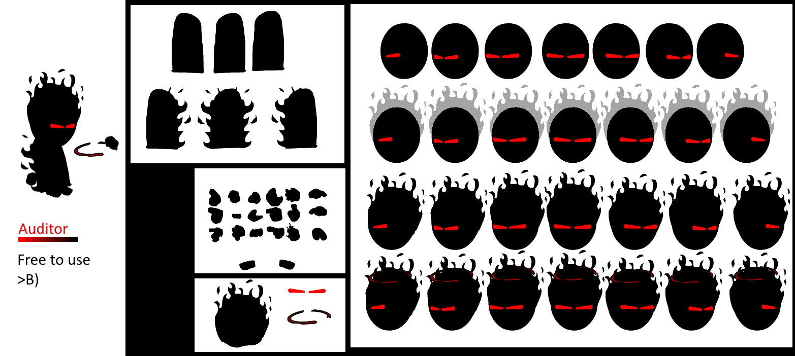 High Quality Auditor sprite sheet but better Blank Meme Template