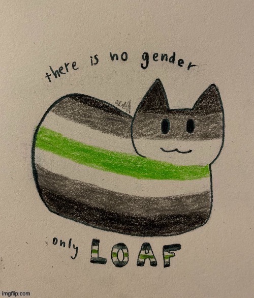 image tagged in agender,lgbt,cats,art,drawings | made w/ Imgflip meme maker