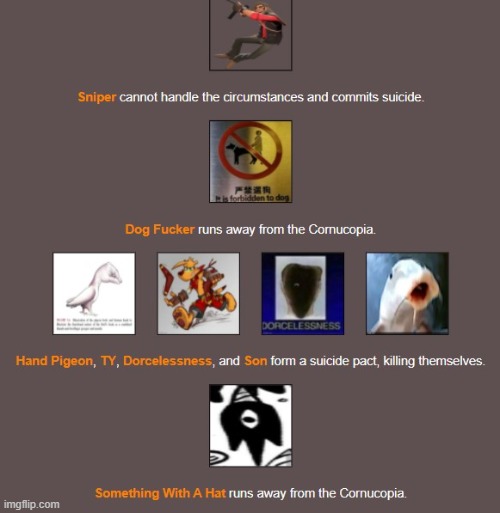 sniper has had enough of being in the hunger games | made w/ Imgflip meme maker