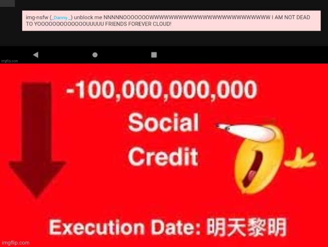 image tagged in -100 000 000 000 social credit | made w/ Imgflip meme maker