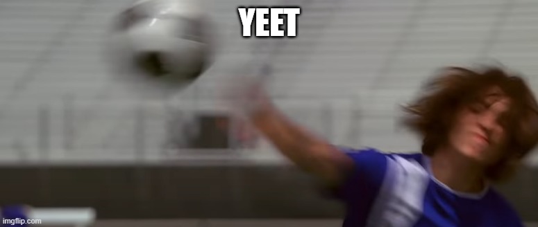 thats not how you play soccer.... | YEET | image tagged in soccer | made w/ Imgflip meme maker