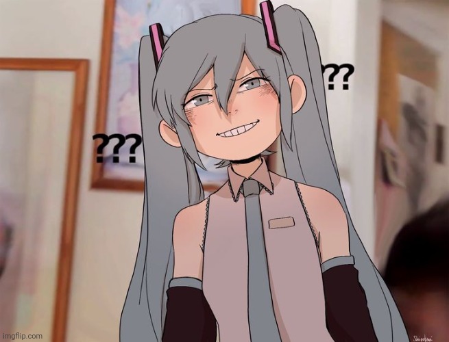 Confused Miku | image tagged in confuseded | made w/ Imgflip meme maker