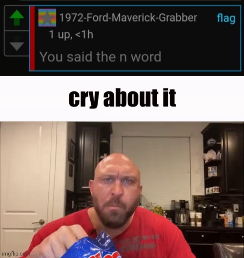 image tagged in cry about it | made w/ Imgflip meme maker