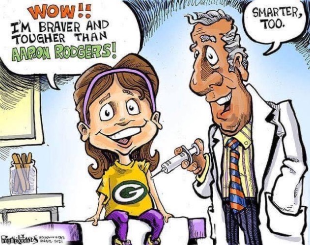 Aaron Rodgers antivaxxer | image tagged in aaron rodgers antivaxxer,antivax,anti-vaxx,nfl,nfl memes,political humor | made w/ Imgflip meme maker