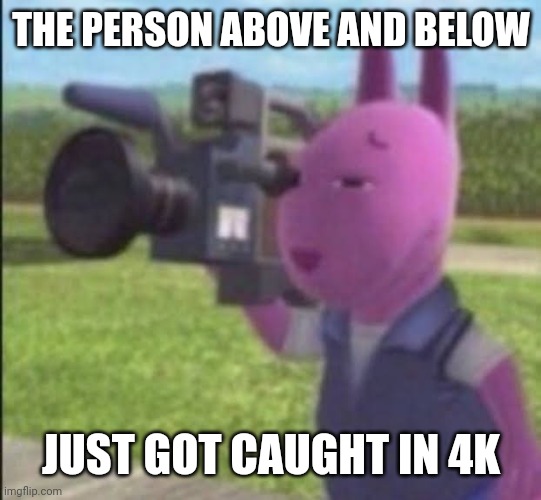 Caught in 4k, motherf..kers | THE PERSON ABOVE AND BELOW; JUST GOT CAUGHT IN 4K | image tagged in caught in 4k | made w/ Imgflip meme maker