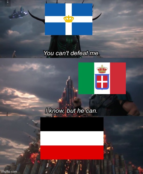 Invasion Of Greece | image tagged in greece,debt,kingdom of italy,invasion of greece,polandball | made w/ Imgflip meme maker