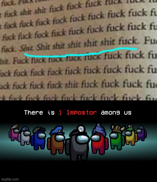 image tagged in there is one impostor among us | made w/ Imgflip meme maker