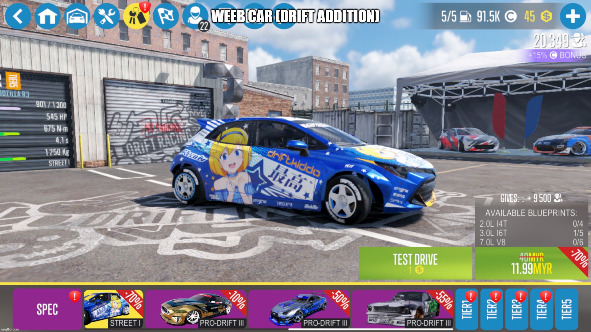 WEEB CAR (DRIFT ADDITION) | made w/ Imgflip meme maker
