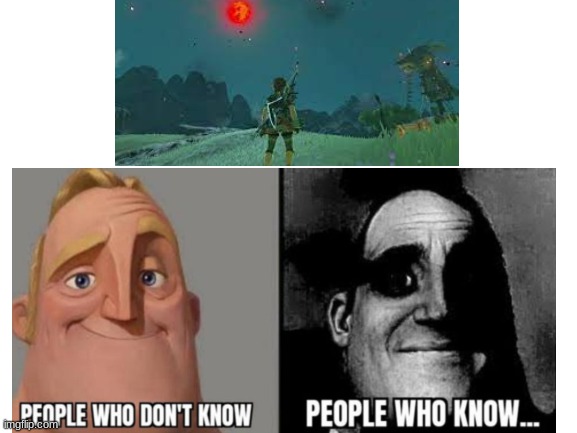 blood moon | image tagged in the legend of zelda breath of the wild,gaming | made w/ Imgflip meme maker