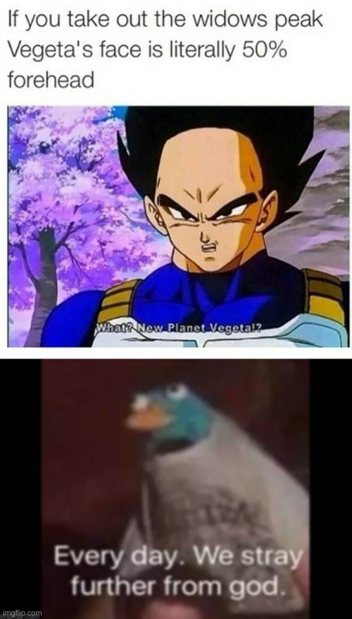 Vegeta's face from planet vegeta