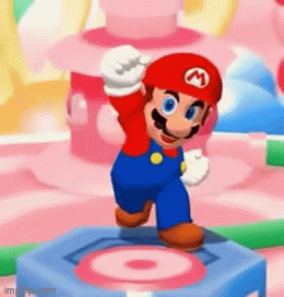 High Quality Mario happy Blank Meme Template