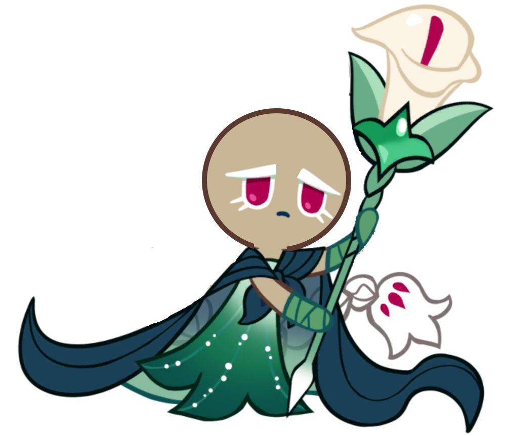 white lily cookie bald Blank Meme Template