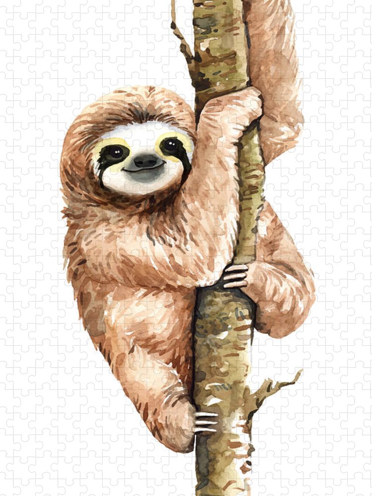 High Quality Sloth cartoon Blank Meme Template