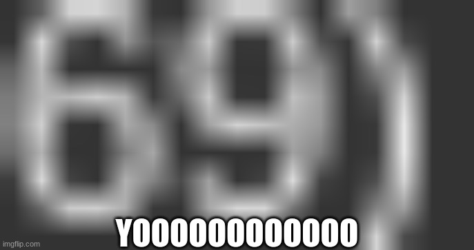 YOOOOOOOOOOOO | image tagged in haha,inappropriate number,69 | made w/ Imgflip meme maker