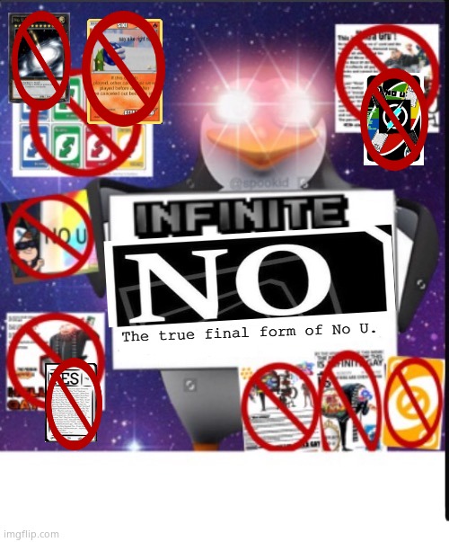 Infinite no card | image tagged in infinite no card | made w/ Imgflip meme maker