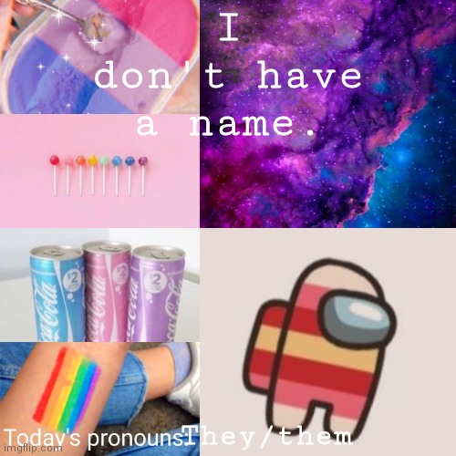 Oof | I don't have a name. They/them | image tagged in b0bthebl0b template,lgbtq | made w/ Imgflip meme maker