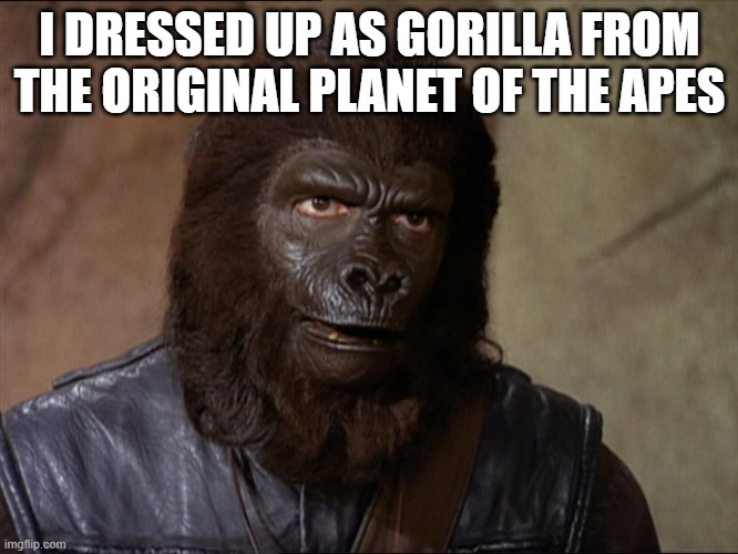 Furry | I DRESSED UP AS GORILLA FROM THE ORIGINAL PLANET OF THE APES | image tagged in andrew taylor,furry | made w/ Imgflip meme maker