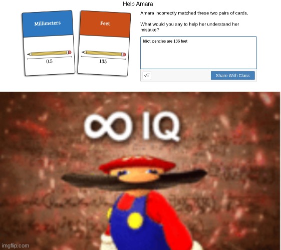 Did this in math today | image tagged in infinite iq | made w/ Imgflip meme maker
