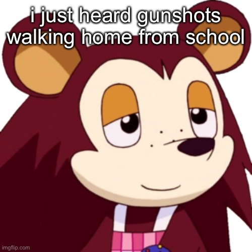“OH GOD! NO!” | i just heard gunshots walking home from school | made w/ Imgflip meme maker