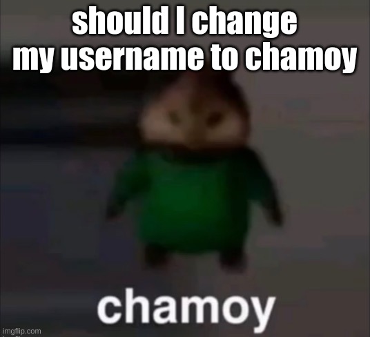 if 10 people say yes then I'll do it (-only 2 more) | should I change my username to chamoy | image tagged in chamoy | made w/ Imgflip meme maker