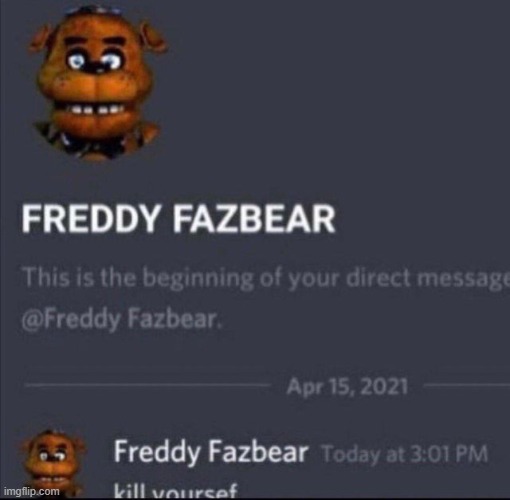 FREDDY FAZBEAR - Imgflip