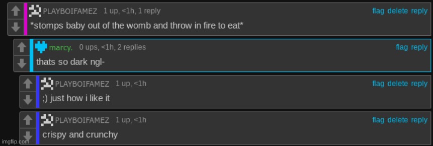 yes crispy and tasty | image tagged in oonga | made w/ Imgflip meme maker