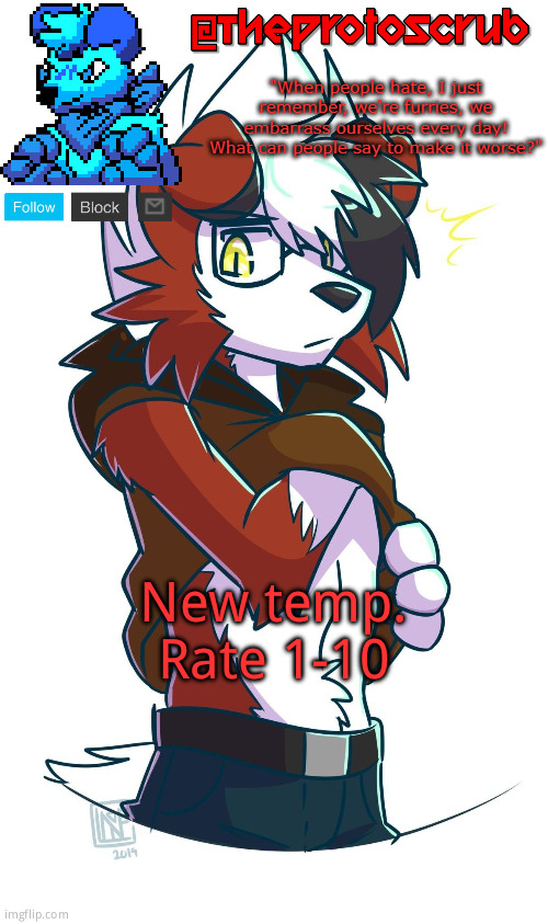TheProtogen-ScrubHybridWhoAsked Lycanroc Template | New temp. Rate 1-10 | image tagged in theprotogen-scrubhybridwhoasked lycanroc template | made w/ Imgflip meme maker