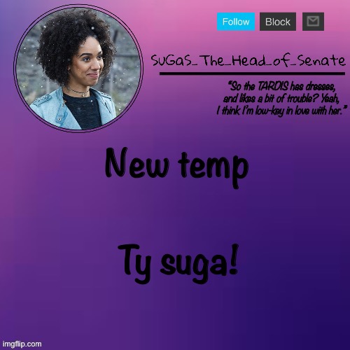 I love it!!! | New temp; Ty suga! | image tagged in sugas bill temp thanks suga | made w/ Imgflip meme maker