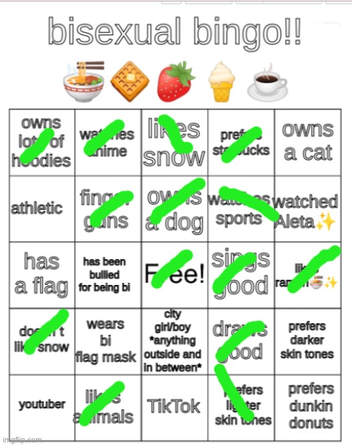 bi bingo | image tagged in bi bingo,bisexual | made w/ Imgflip meme maker