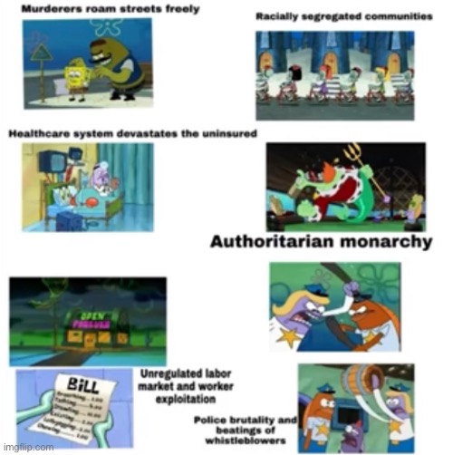 bikini bottom be like | made w/ Imgflip meme maker
