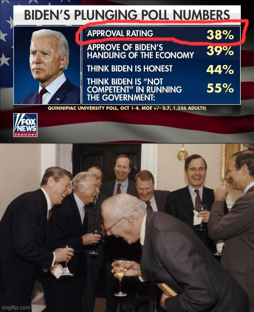 Lol | image tagged in laughing men in suits,politics,funny,conservatives,joe biden | made w/ Imgflip meme maker