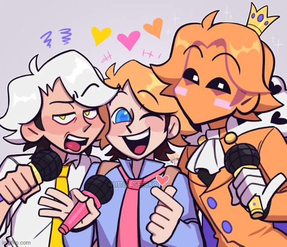 Awww- they're being friends :D | made w/ Imgflip meme maker