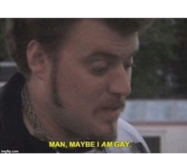 maybe i am gay | image tagged in maybe i am gay | made w/ Imgflip meme maker