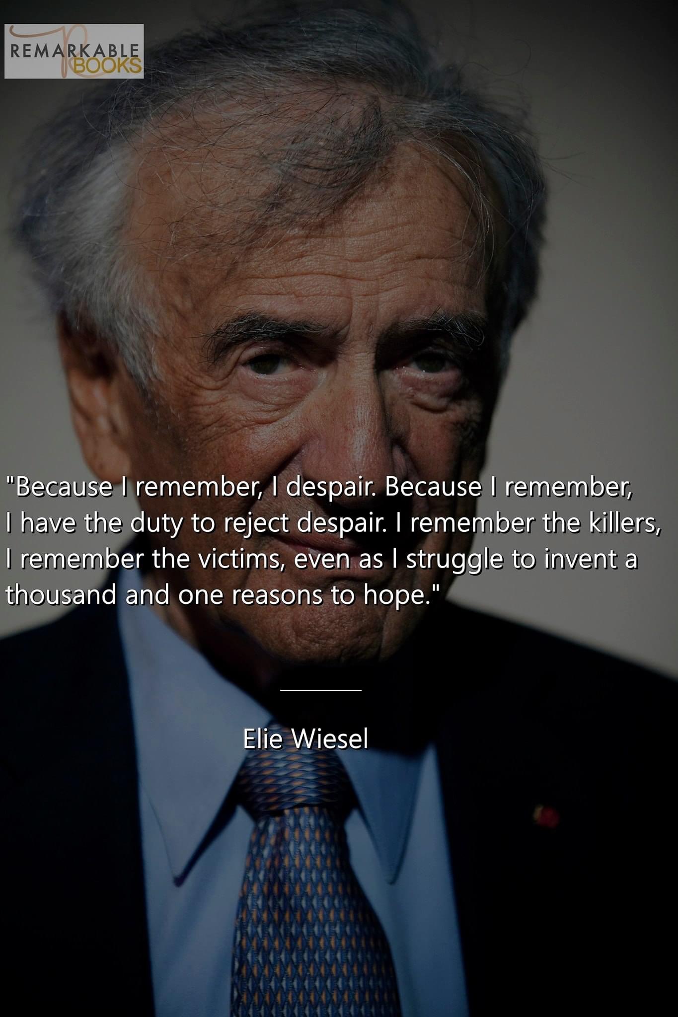 Elle Wiesel quote Blank Meme Template