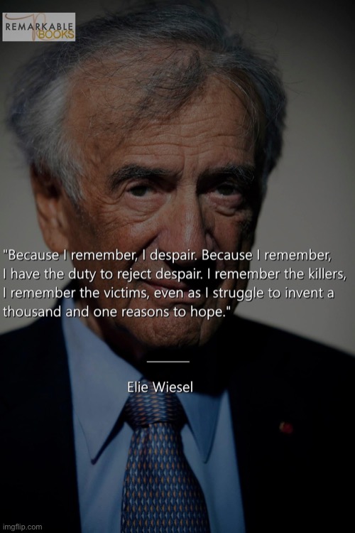 Elle Wiesel quote | image tagged in elle wiesel quote | made w/ Imgflip meme maker