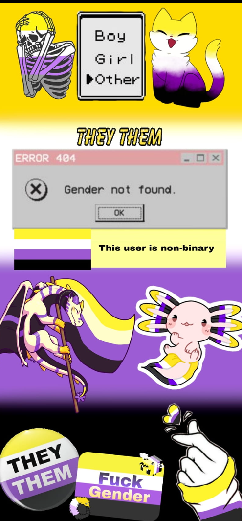 Non-binary temp Blank Meme Template