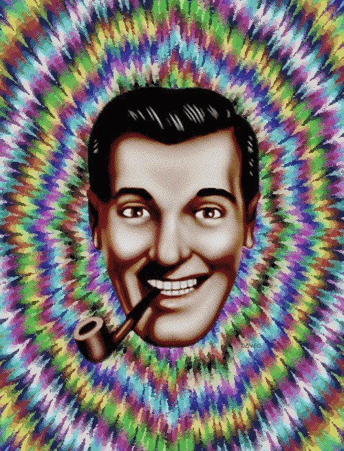 J.R. "Bob" Dobbs, psychedelic Blank Meme Template