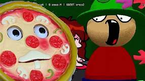High Quality 3D Marcello gunnu eat pizza Blank Meme Template
