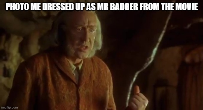 . | PHOTO ME DRESSED UP AS MR BADGER FROM THE MOVIE | image tagged in andrew taylor,furry | made w/ Imgflip meme maker