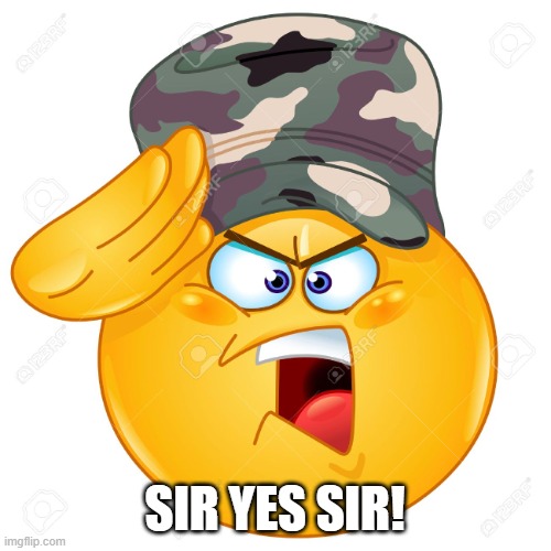 Yes sir | SIR YES SIR! | image tagged in yes sir | made w/ Imgflip meme maker