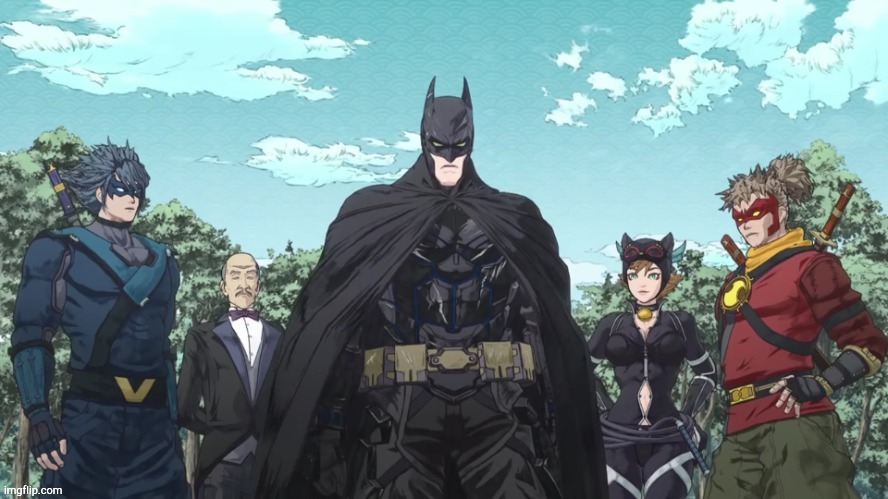 if batman was made in Japan | image tagged in batman,anime | made w/ Imgflip meme maker