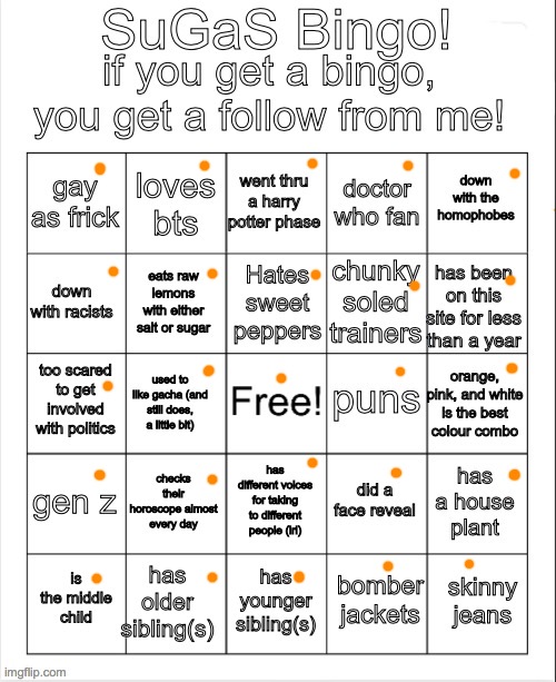 try it out for yourself! | image tagged in sugas bingo | made w/ Imgflip meme maker