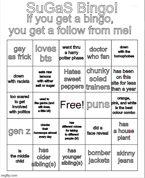 ngl there is nothing in this bingo board I can get onto lol | made w/ Imgflip meme maker