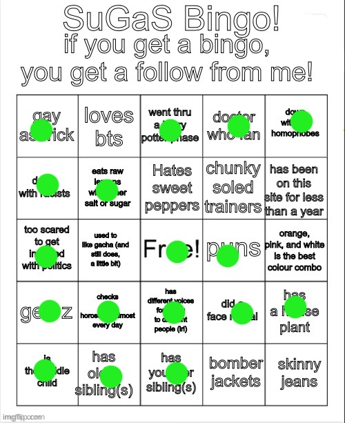 Interesting | image tagged in sugas bingo | made w/ Imgflip meme maker