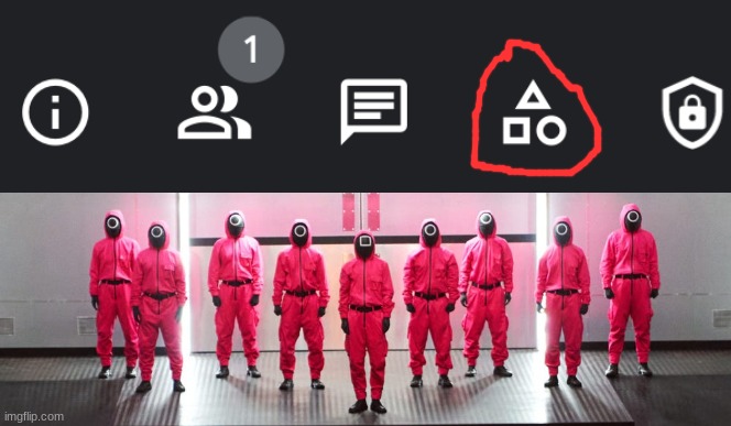 Squid game guards are in google meets confirmed | made w/ Imgflip meme maker